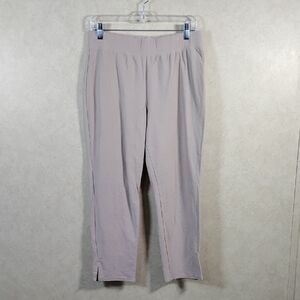 04112 Eileen Fisher tan textured knit leggings M